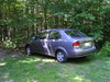 My car finally parked near trail to boat.